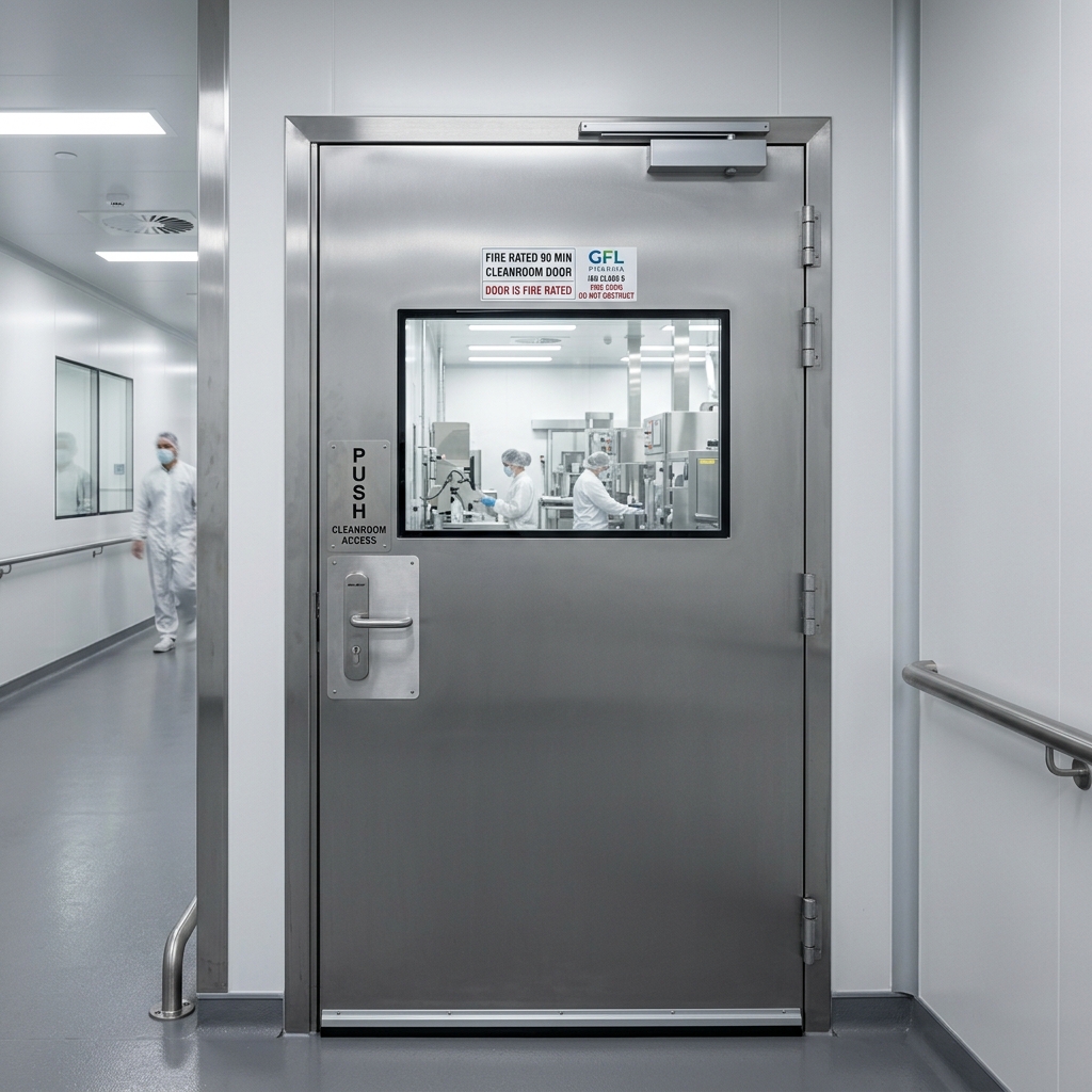 Heavy-duty UL rated metal fire door